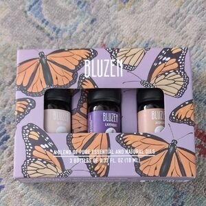 NIB Bluzen Essential Oil Set - Lavender, Vanilla & Jasmine